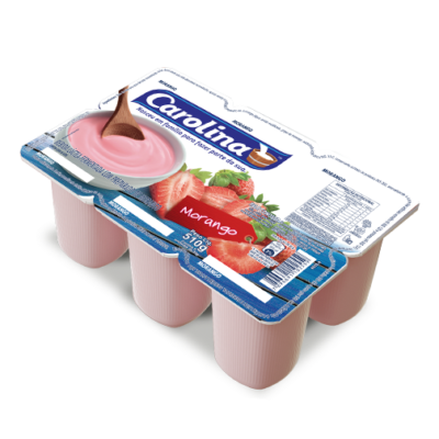 BDJ IOGURTE CAROLINA BL MORANGO 510G C/6UN