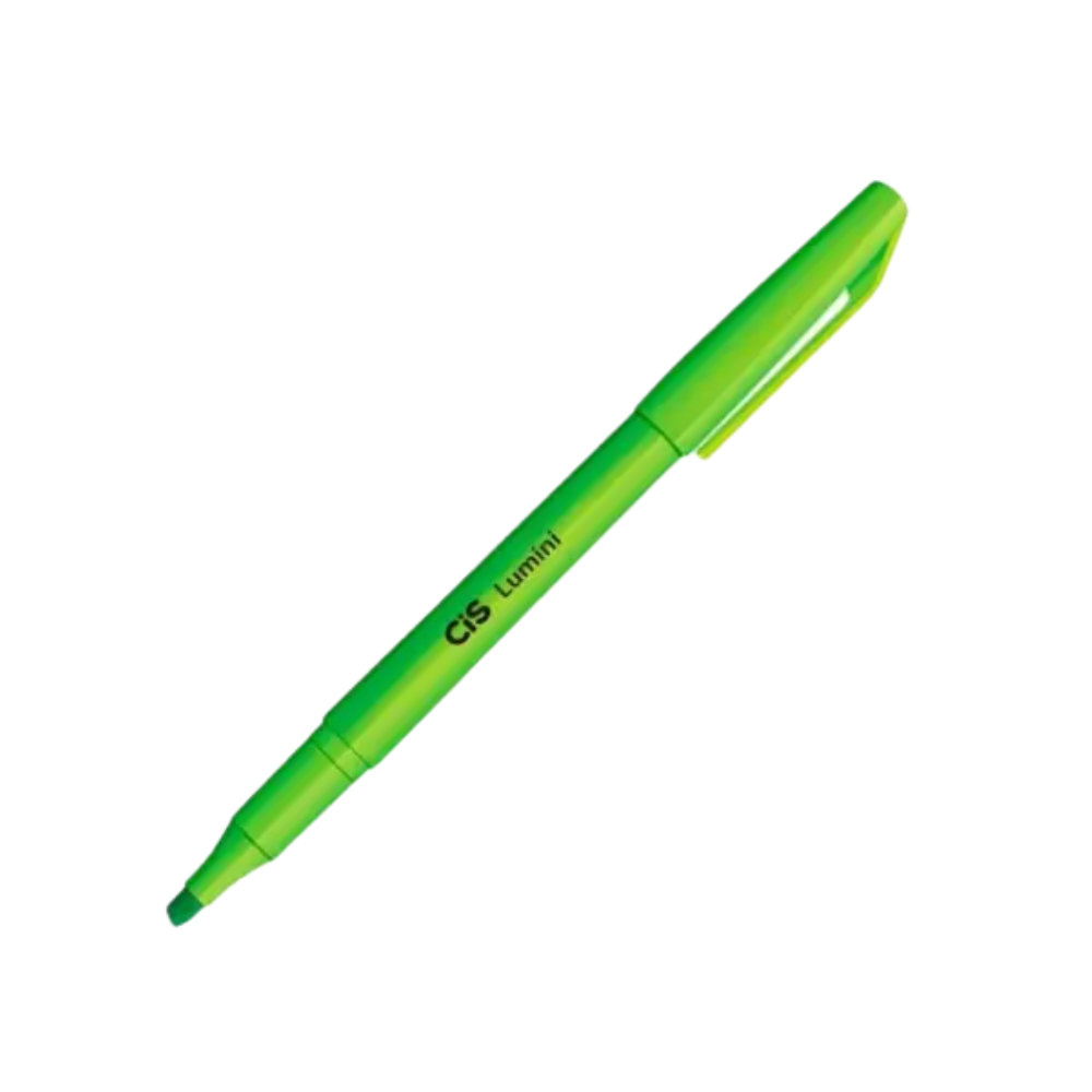 CANETA MARCA TEXTO CIS LUMINI VERDE