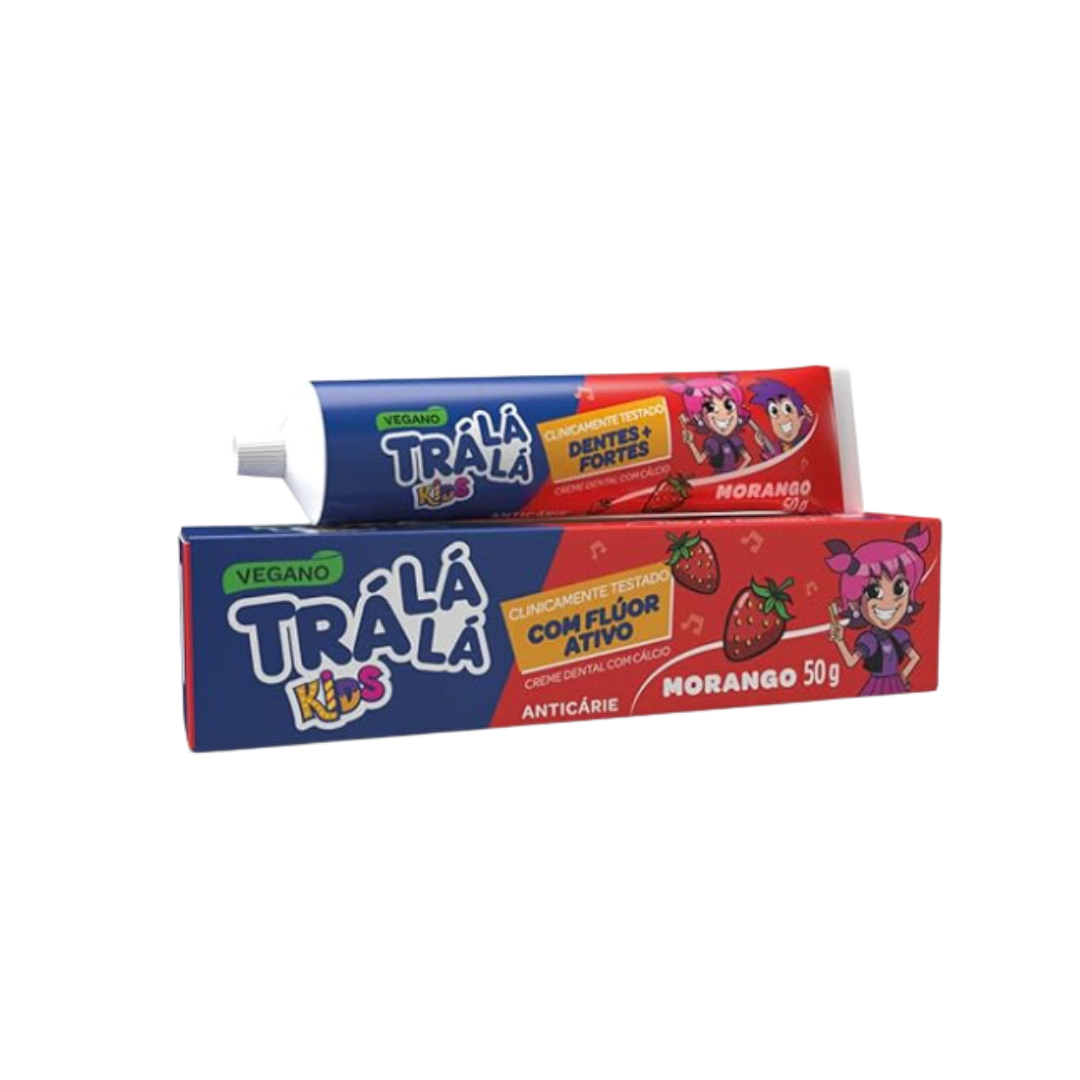 Creme Dental Trá Lá Lá Kids Morango 50g