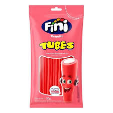 FINI TUBES SABOR MORANGO E NATA 80G