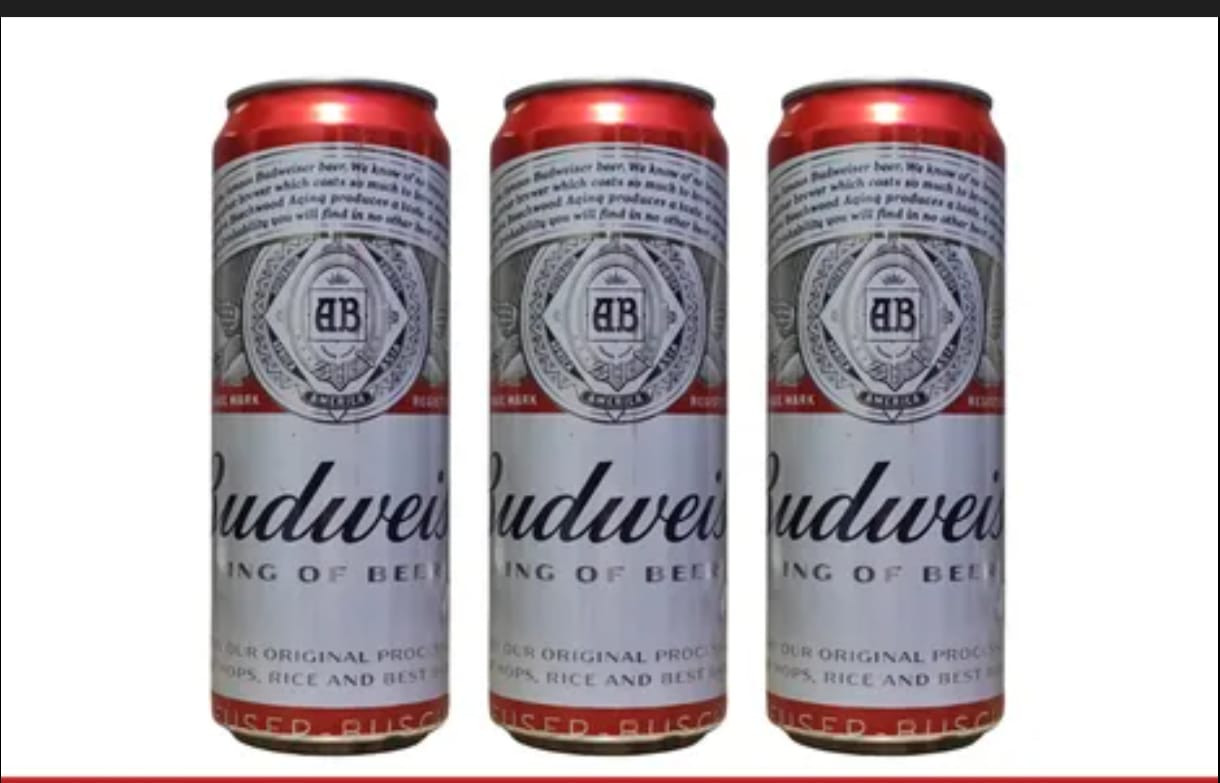 PROMOÇÂO.. 3 LATÃO De BUDWEISER 473Ml