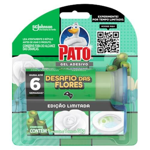 Gel Adesivo Sanitário Aplicador Desafio Flores Pato 6un