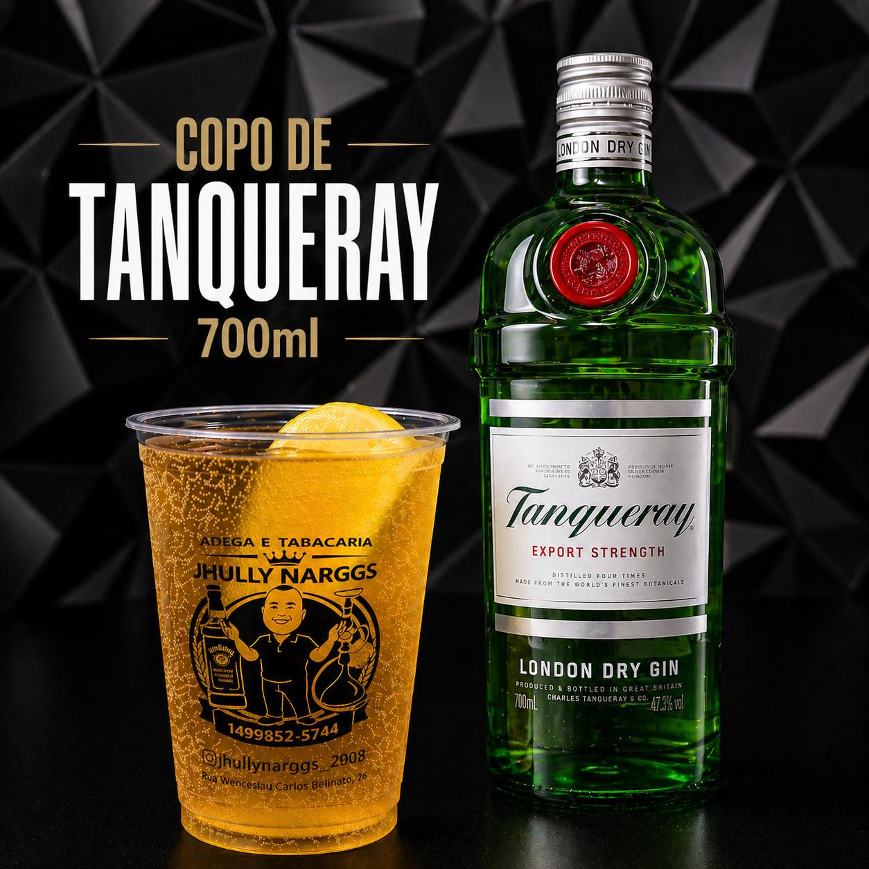 COPO DE GIN (MAÇÃ/ MELANCIA/ TROPICAL) TANQUERAY 700ML