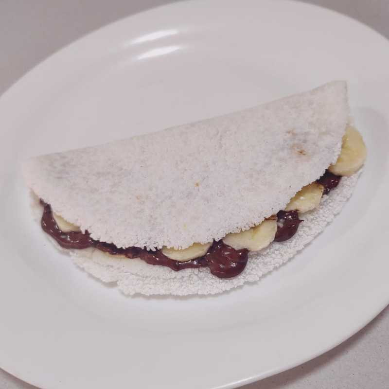 460 - Tapioca De Chocolate Com Banana