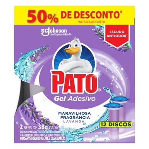 Gel Adesivo Lavanda Oferta Refil Pato 38g com 2un