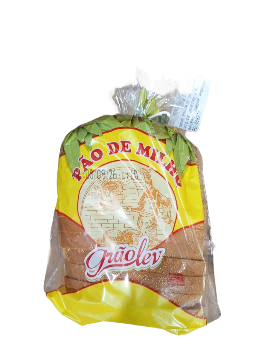 Pao Tipo Broa De Milho Graolev 425g