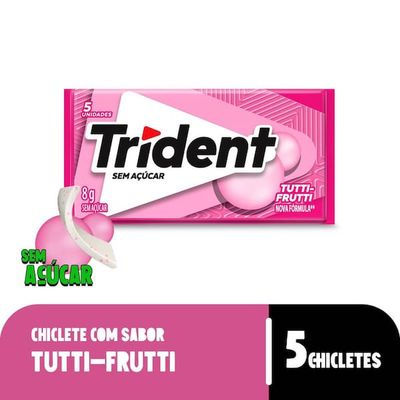 Chiclete Tutti Frutti sem Açúcar Trident 8g