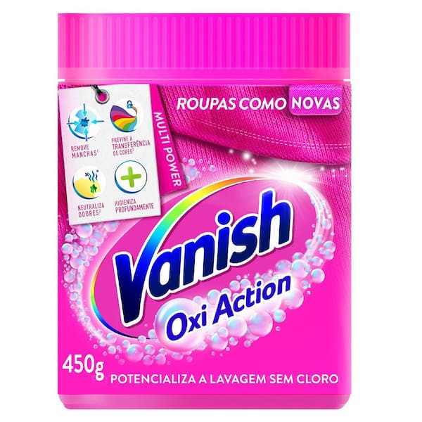 Tira Manchas em Pó Multi Power Oxi Action para Roupas Coloridas Vanish 450g