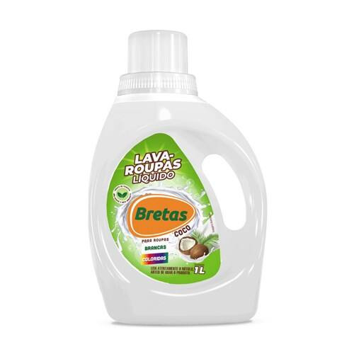 Sabão Lava Roupas Líquido Coco Bretas 1l