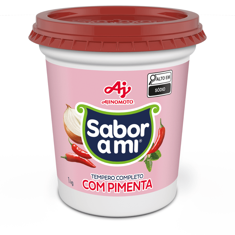 TEMPERO COMPLETO COM PIMENTA 1KG SABOR A MI