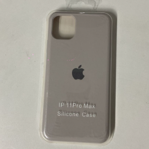 CAPA CINZA CLARO IPHONE 11 PRO MAX SILICONE CASE