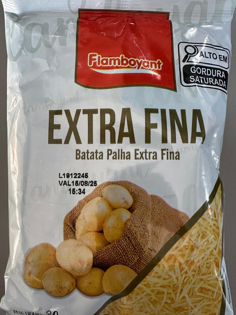 BATATA PALHA EXTRA FINA FLAMBOYANT 80GR 