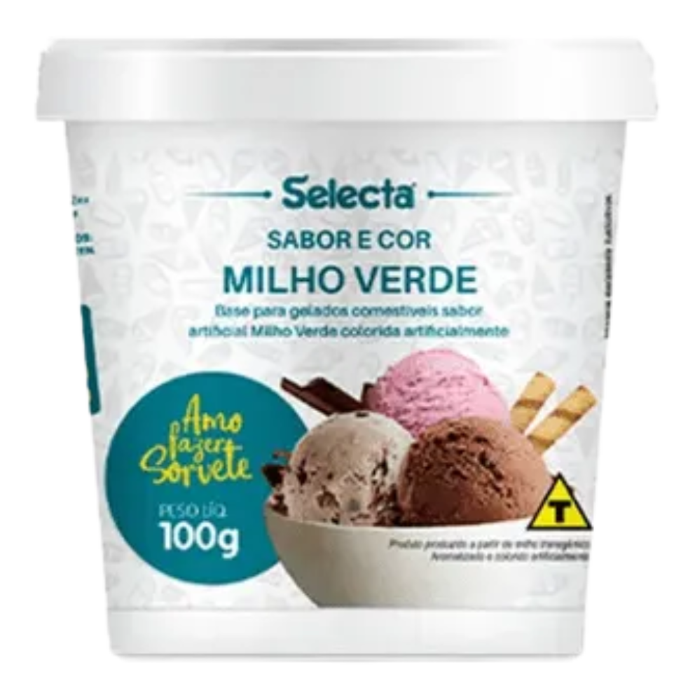 PO P/ SORVETE SELECTA MILHO VERDE 100G¬
