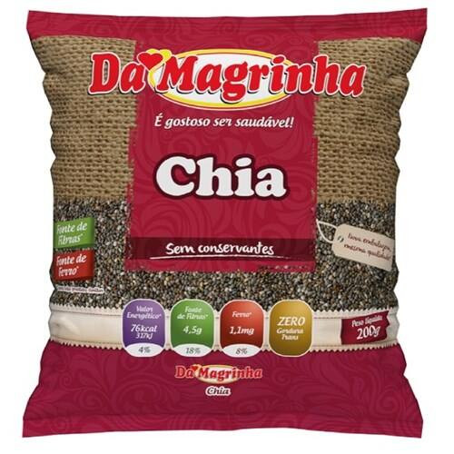 Semente Chia da Magrinha Pacote 200g