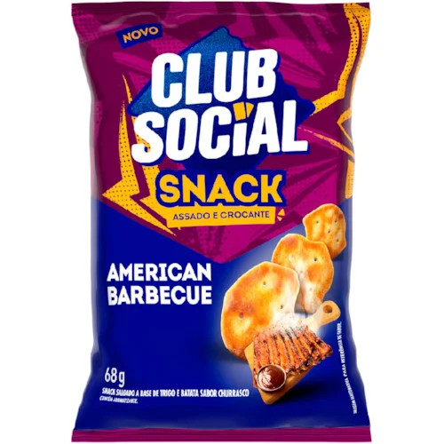 BISC CLUB SOCIAL SNACK AMERICAN BARBECUE 68G