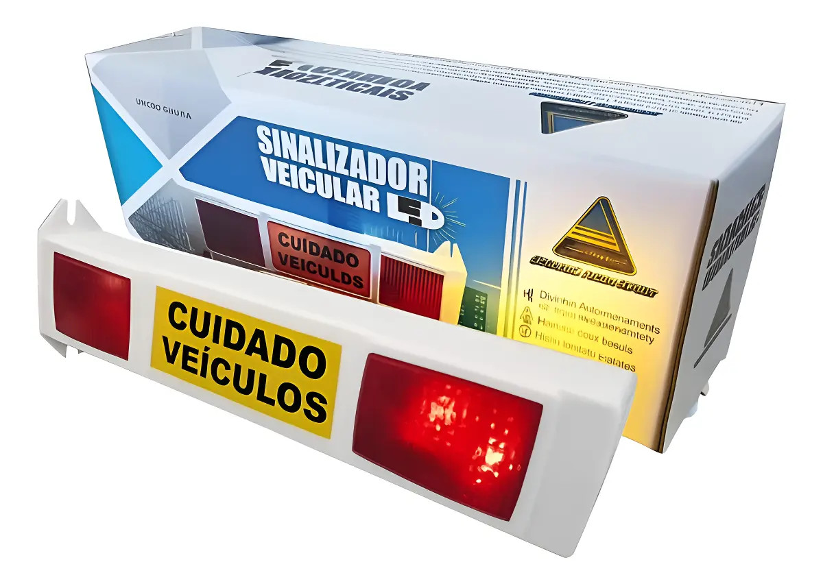 Sinalizador De Garagem Visão 360 Entrada Saída De Veículos