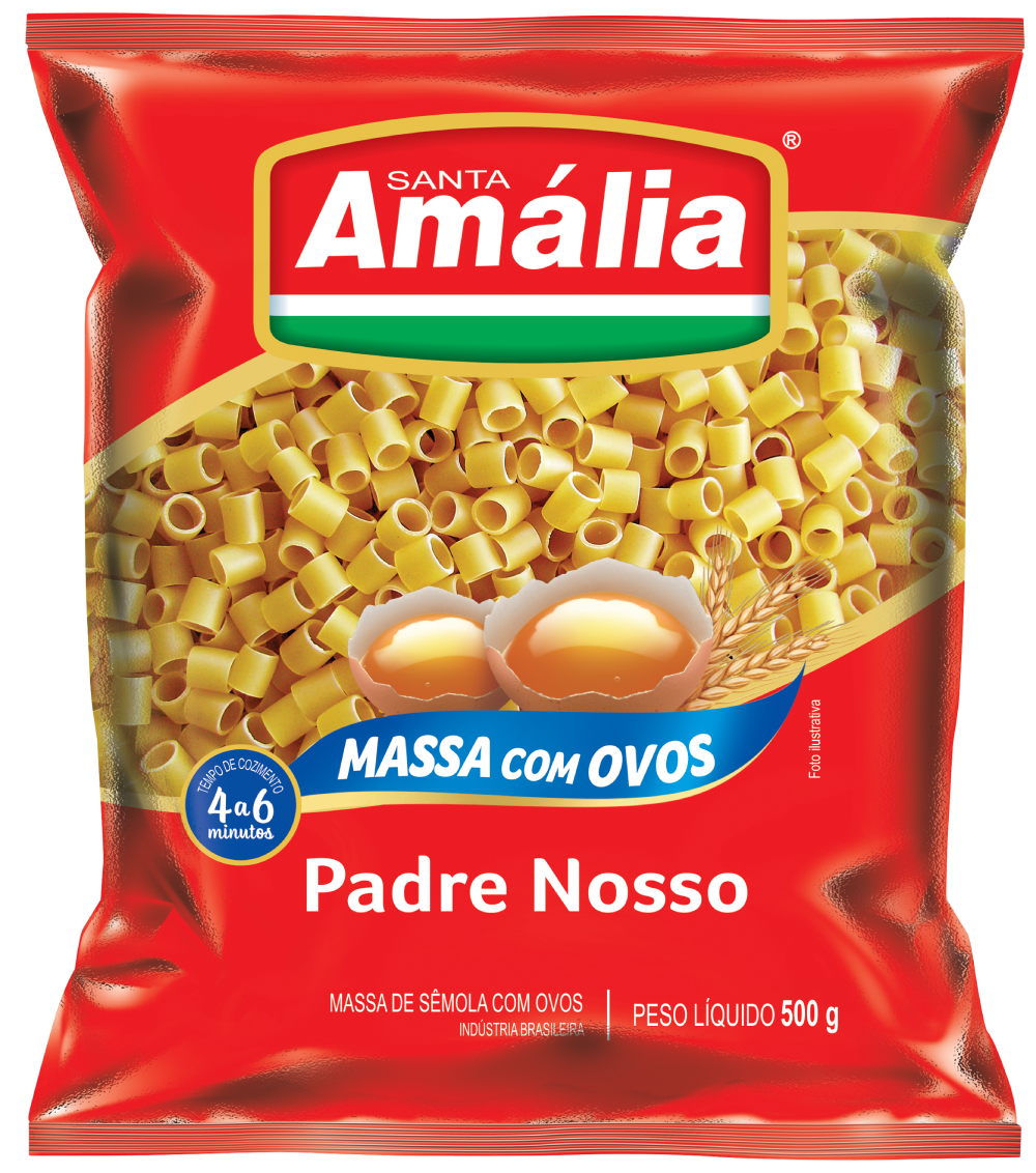 MACARRÃO SANT. AMALIA C/OVOS PADRE NOSSO 500G