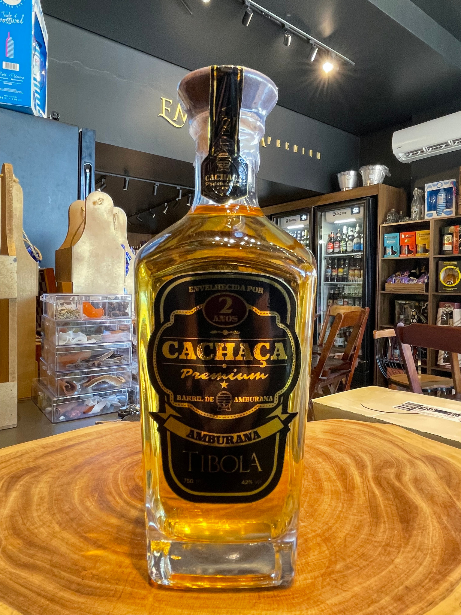 Cachaça Tibola Amburana Premium 750ML