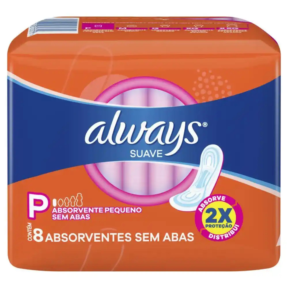 ABS ALWAYS SUAVE S/ABAS C/8 UN