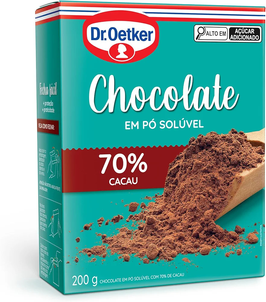 chocolate em pó 70% Dr Oetker 200g