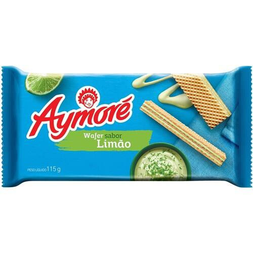 Biscoito Aymoré Wafer Limão 115g