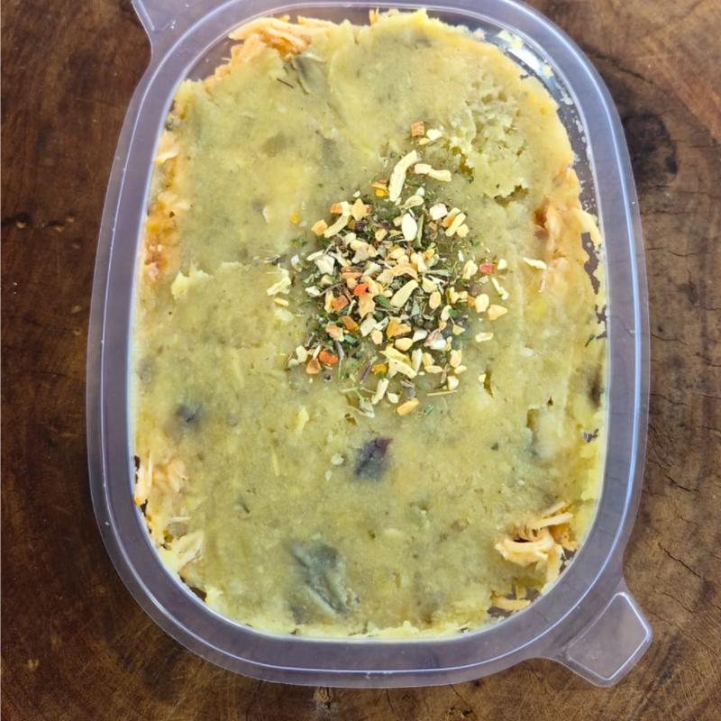 ESCONDIDINHO BATATA DOCE C/ FRANGO 320 GRAMAS (Congelado)