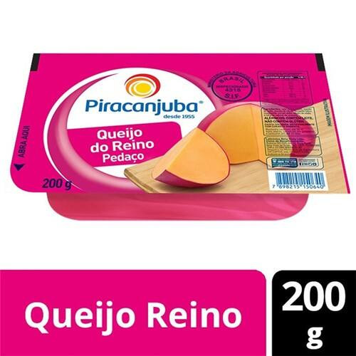Queijo do Reino Piracanjuba Pedaço 200g