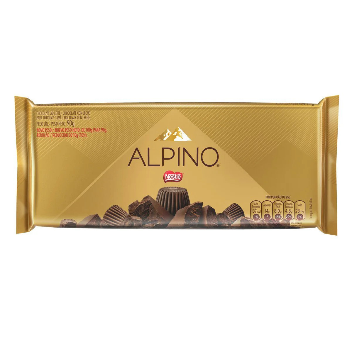 Barra de Chocolate Nestlé 80g - Alpino