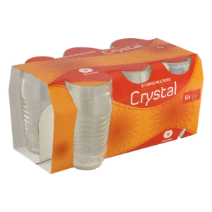 JOGO COPO CRYSTAL WHEATON VD280ML C/6UN