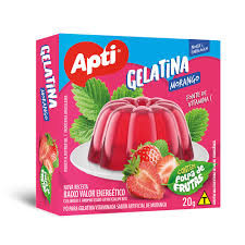 GELATINA MORANGO APTI 20G CAIXA