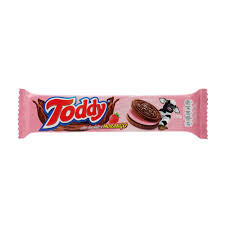 BISC RECHEADO TODDY CHOCOLATE/MORANGO 100G