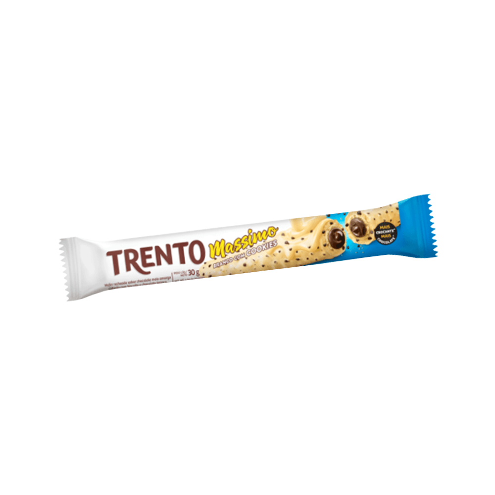 CHOCOLATE TRENTO MASSIMO BRANCO C/COOKIES 25G
