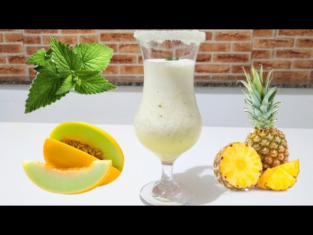 DETOX DE MELAO, ABACAXI E HORTELA