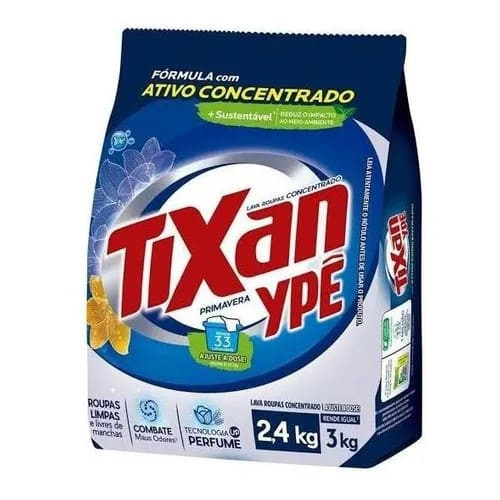 Lava-Roupas Pó Concentrado Primavera Tixan Ypê 2,4kg