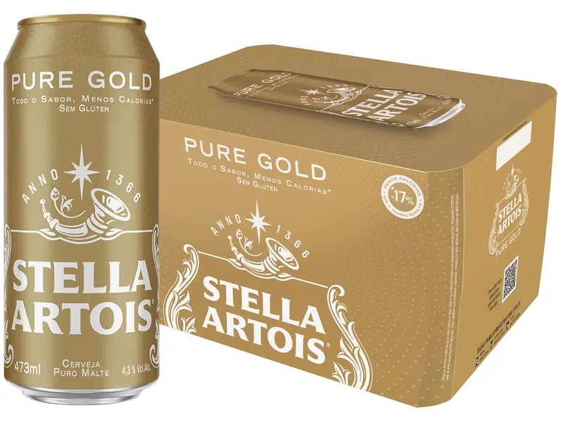 STELLA PURE GOLD LATAO 12X473ML