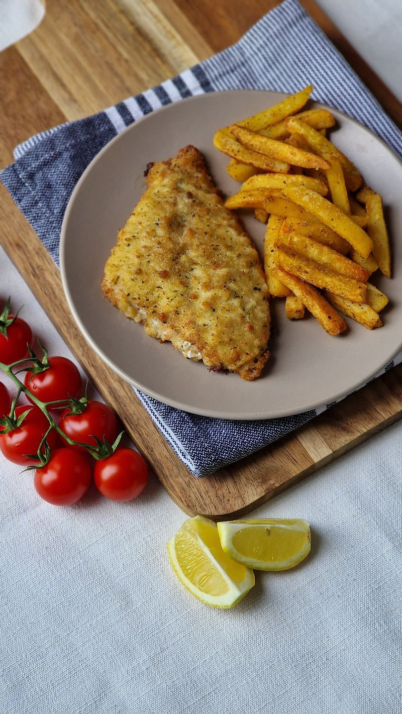 Peixe empanado