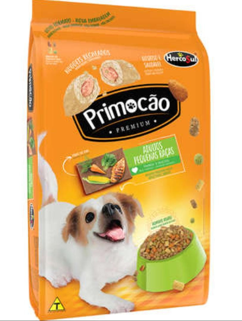 Primocão Adulto Pequenas e Mini 10Kg Sabor Frango e Vegetais 