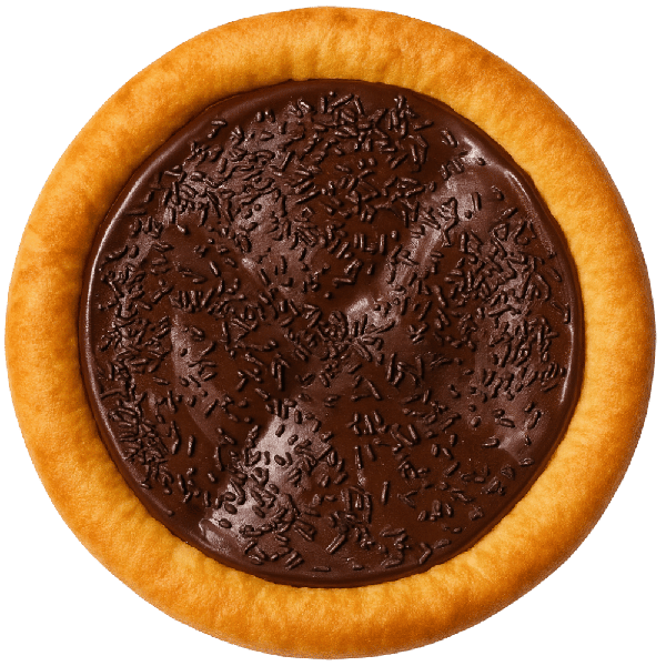 Pizza Individual de Brigadeiro