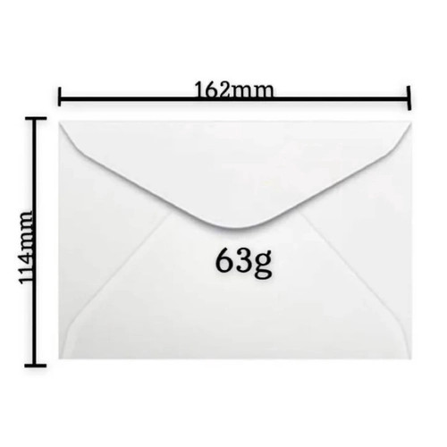 ENVELOPE FORONI CARTA BRANCO 114X162MM