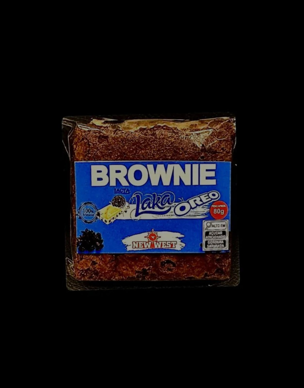 DOCE BROWNIE RECHEADO LAKA OREO