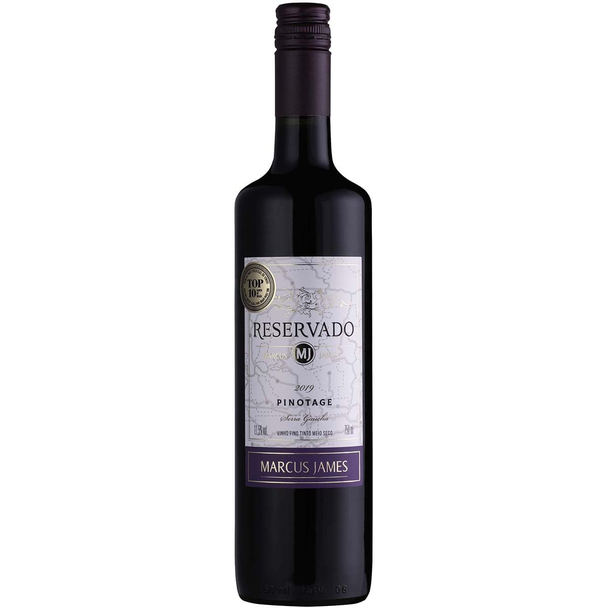 VINHO MARCUS JAMES TINTO MEIO SECO PINOTAGE FINO 750ML