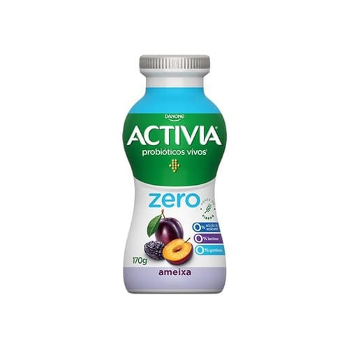 Iogurte Líquido de Ameixa Zero Lactose Activia 170g