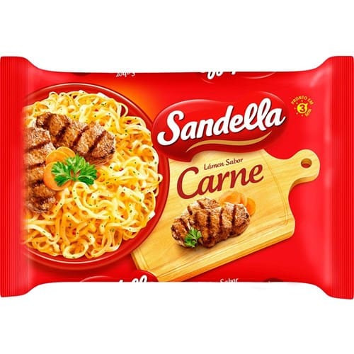 Macarrão Instantâneo Carne Sandella 85g