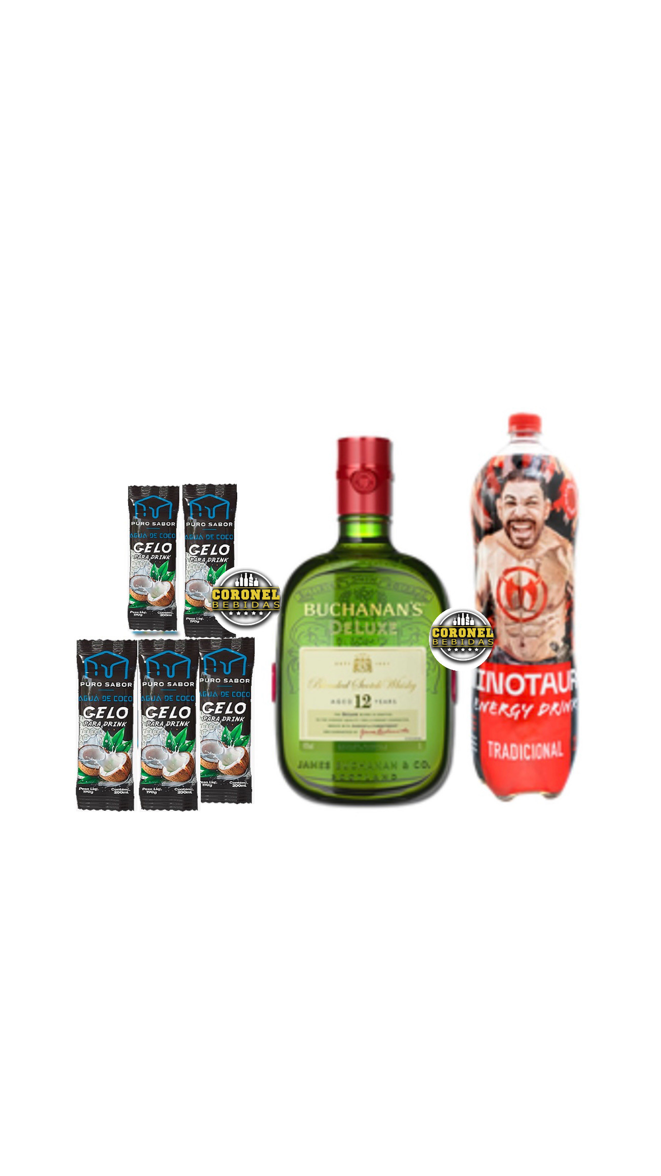 Buchanan's 1L + 1 Minotauro 2L+ 5 Gelo de coco