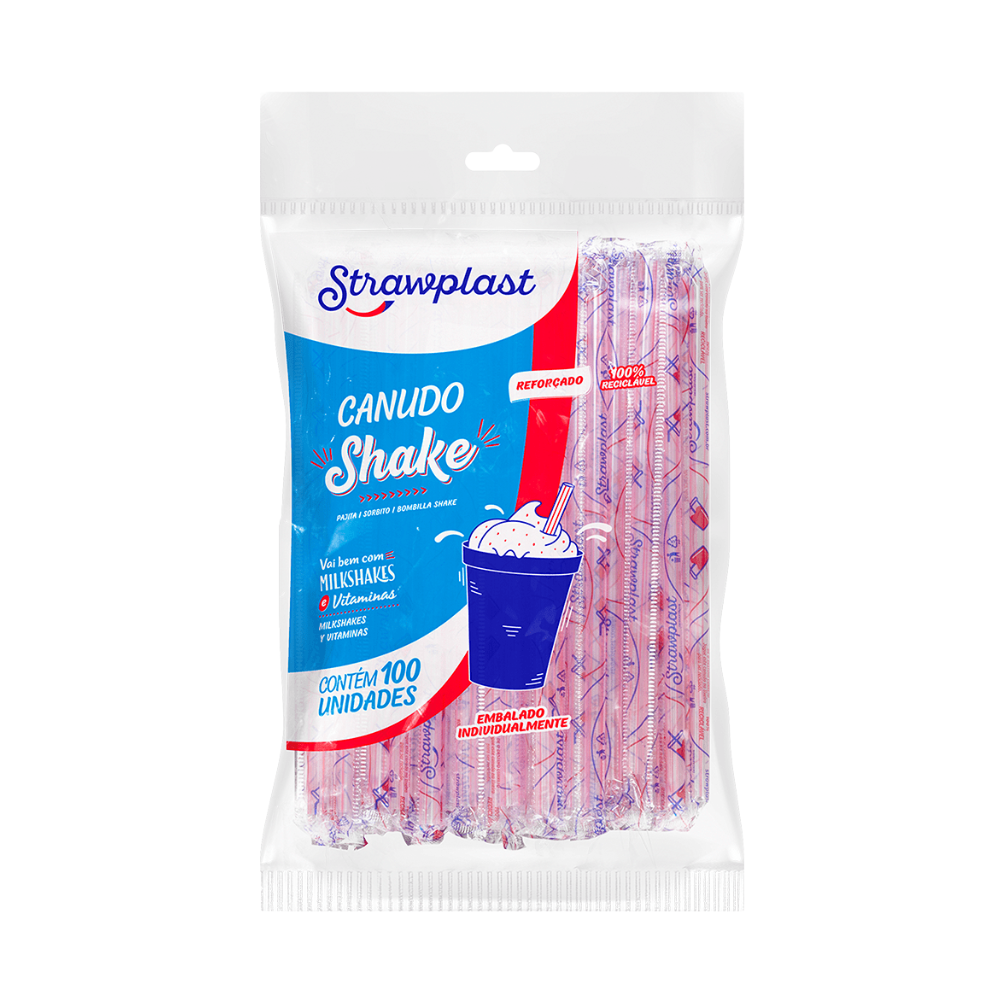 CANUDO SHAKE STRAWPLAST C100