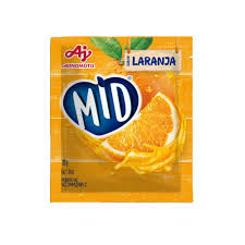Refresco em Pó Mid Laranja