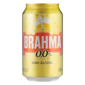 CERVEJA BRAHMA 0.0% ALCOOL LT350ML