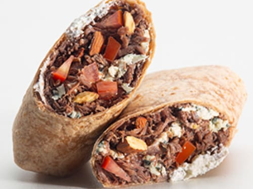 Wrap de Carne com Gorgonzola (quente)