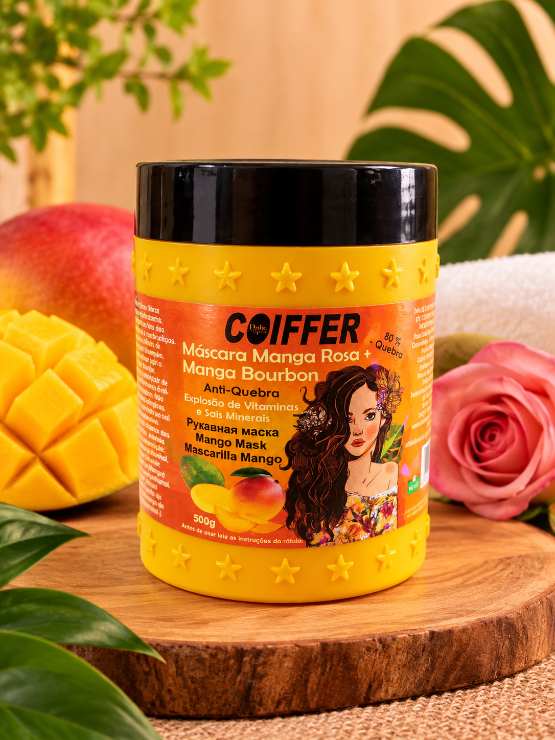 MASCARA MANGA ROSA COIFFER 500GM