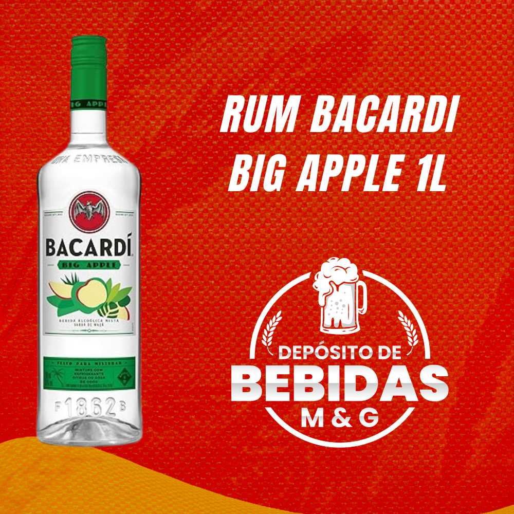 RUM BACARDI BIG APPLE 980ML